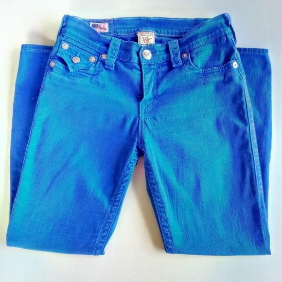 royal blue true religion sweat suit